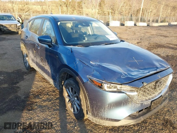 2023 Mazda CX-5 2.5 S with VIN JM3KFBAM4P0137853, listed as a IAAI auction lot 41530569 with 22,149 mi miles. Bid and sale history available at carsss.com. Image 1.