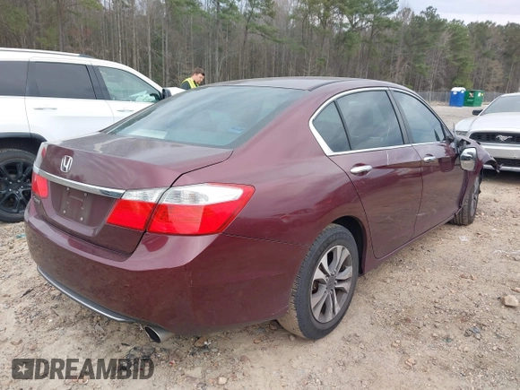 2013 Honda Accord LX z VIN 1HGCR2F3XDA109342, wystawiony jako IAAI lot #41750989 z przebiegiem 118 210 mil mil oraz . Historia ofert i sprzedaży dostępna na DreamBid. Obrazek 4.