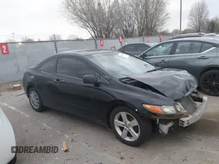 2008 Honda Civic Cpe EX with VIN 2HGFG12848H515557, listed as a IAAI auction lot 41893587 with 158,682 mi miles. Bid and sale history available at carsss.com. Image 1.