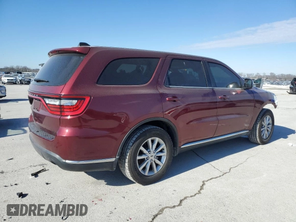 2020 Dodge Durango SXT Plus with VIN 1C4RDHAG5LC393745, listed as a Copart auction lot 88761365 with 95,349 mi miles and Clean title. Bid and sale history available at DreamBid. Image 3.