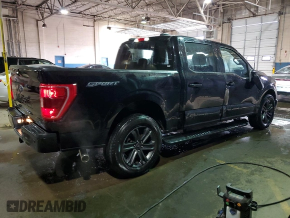 2023 Ford F-150 XL with VIN 1FTEW1C57PFB83938, listed as a Copart auction lot 52502865 with 48,965 mi miles and Non Repairable. Bid and sale history available at carsss.com. Image 3.