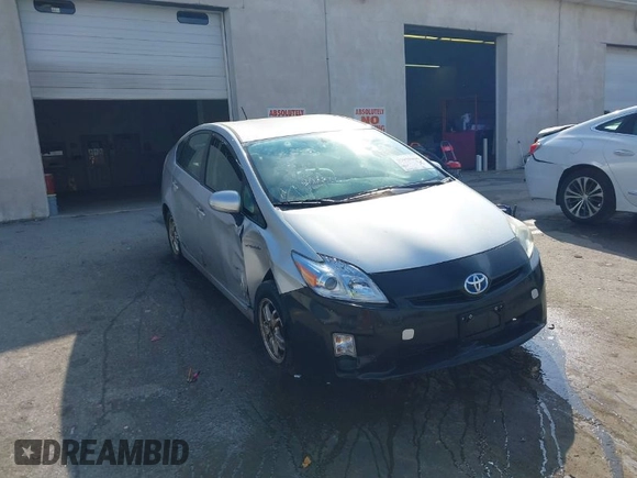 2010 Toyota Prius II with VIN JTDKN3DU9A0106697, listed as a IAAI auction lot 37938406 with 245,315 mi miles. Bid and sale history available at carsss.com. Image 1.