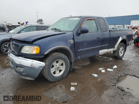 2003 Ford F-150 XL with VIN 2FTRX18W03CA55434, listed as a Copart auction lot 49577955 with 247,268 mi miles and Non Repairable. Bid and sale history available at carsss.com. Image 1.