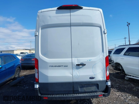 2023 Ford Transit Cargo with VIN 1FTBR3X86PKA69978, listed as a IAAI auction lot 41815672 with 60,590 mi miles and . Bid and sale history available at DreamBid. Image 16.