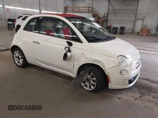 2017 FIAT 500 Pop z VIN 3C3CFFLR9HT530284, wystawiony jako IAAI lot #42011612 z przebiegiem 56 353 mil mil oraz . Historia ofert i sprzedaży dostępna na DreamBid. Obrazek 1.