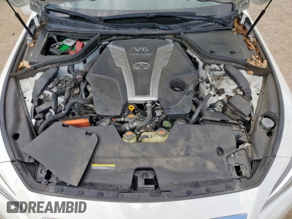 2018 Infiniti Q50 Luxe with VIN JN1EV7AP9JM592281, listed as a Copart auction lot 63676555 with 40,249 mi miles and Salvage title. Bid and sale history available at DreamBid. Image 11.
