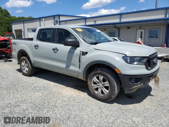 2021 Ford Ranger XL with VIN 1FTER4EH7MLD20616, listed as a Copart auction lot 57548345 with 165,106 mi miles and Salvage title. Bid and sale history available at DreamBid. Image 4.