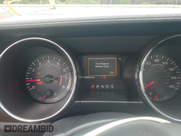 2016 Ford Mustang V6 with VIN 1FA6P8AM0G5230873, listed as a Copart auction lot 50809945 with 110,936 mi miles and Clean title. Bid and sale history available at DreamBid. Image 9.