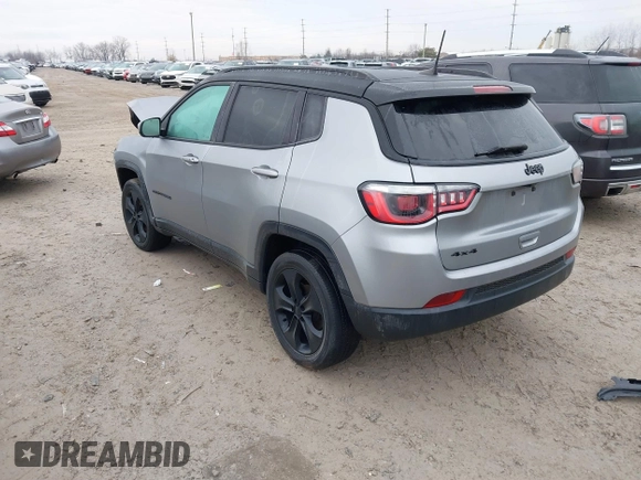 2020 Jeep Compass Latitude with VIN 3C4NJDBB5LT229144, listed as a IAAI auction lot 41448885 with 53,534 mi miles and . Bid and sale history available at DreamBid. Image 3.