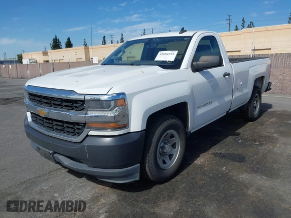 2016 Chevrolet Silverado 1500 Work Truck with VIN 1GCNCNEH8GZ197305, listed as a IAAI auction lot 41681614 with 184,994 mi miles. Bid and sale history available at carsss.com. Image 18.