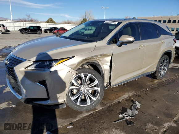 2018 Lexus RX with VIN JTJDGKCA8J2004362, listed as a Copart auction lot 85510634 with 98,195 mi miles and Salvage Title. Bid and sale history available at carsss.com. Image 1.