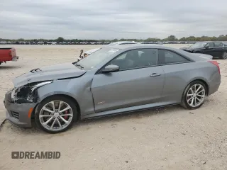 2019 Cadillac ATS-V with VIN 1G6AL1RY2K0106434, listed as a Copart auction lot 82570454 with 34,817 mi miles and Salvage Title. Bid and sale history available at carsss.com. Image 1.