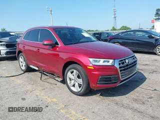 2018 Audi Q5 Premium Plus with VIN WA1BNAFY9J2164201, listed as a IAAI auction lot 42572379 with 47,398 mi miles and . Bid and sale history available at DreamBid. Image 1.
