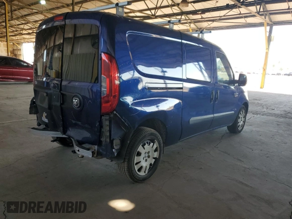 2015 Ram ProMaster City Cargo Tradesman SLT with VIN ZFBERFBT5F6952068, listed as a Copart auction lot 71799084 with 83,411 mi miles and Salvage Title. Bid and sale history available at DreamBid. Image 3.