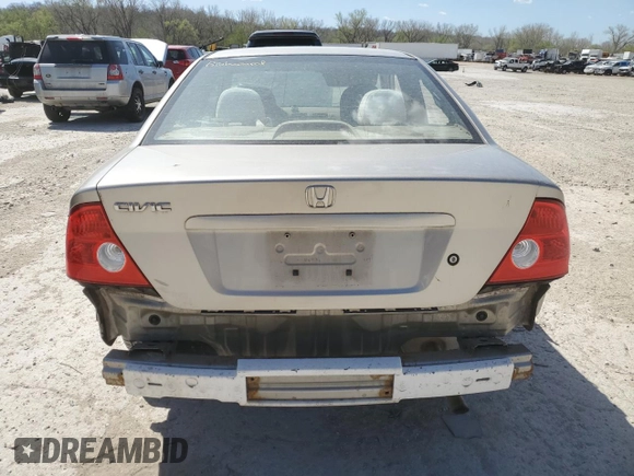 2005 Honda Civic LX with VIN 1HGEM225X5L052595, listed as a Copart auction lot 52519155 with Not Provided miles and Salvage Title. Bid and sale history available at DreamBid. Image 6.