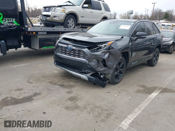 2021 Toyota RAV4 Hybrid XSE with VIN 4T3E6RFV9MU053485, listed as a IAAI auction lot 41761892 with 36,156 mi miles. Bid and sale history available at carsss.com. Image 17.