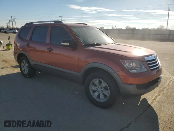 2009 Kia Borrego EX with VIN KNDJH741995027674, listed as a Copart auction lot 42526135 with 118,135 mi miles and Salvage Title. Bid and sale history available at DreamBid. Image 4.