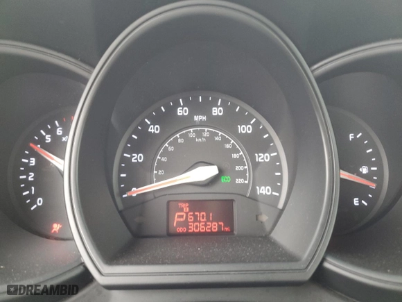 2012 Kia Rio LX with VIN KNADM4A31C6041760, listed as a Copart auction lot 48748765 with 306,287 mi miles and Clean Title. Bid and sale history available at carsss.com. Image 9.