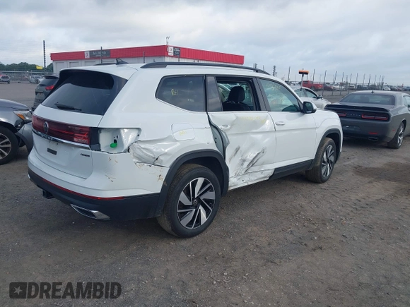2025 Volkswagen Atlas SE with VIN 1V2HR2CAXSC505813, listed as a IAAI auction lot 42149407 with 19,160 mi miles and . Bid and sale history available at DreamBid. Image 4.