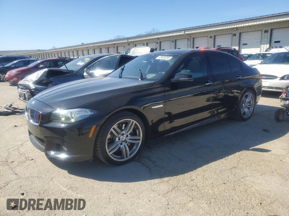 2016 BMW 5 Series 535i with VIN WBA5B1C54GG132111, listed as a Copart auction lot 43409355 with 133,043 mi miles and Salvage Title. Bid and sale history available at DreamBid. Image 1.