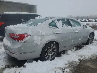 2016 Kia Cadenza Premium with VIN KNALN4D75G5217650, listed as a Copart auction lot 81317474 with 124,915 mi miles and Salvage Title. Bid and sale history available at carsss.com. Image 3.