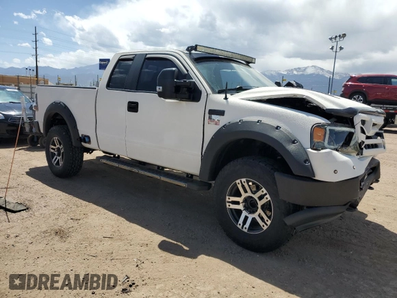 2007 Ford F-150 XLT with VIN 1FTPX14V87FA88759, listed as a Copart auction lot 57173705 with 180,308 mi miles and Salvage title. Bid and sale history available at DreamBid. Image 4.