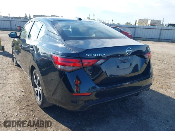 2021 Nissan Sentra SV with VIN 3N1AB8CV6MY221587, listed as a IAAI auction lot 41899533 with 55,317 mi miles and . Bid and sale history available at DreamBid. Image 3.