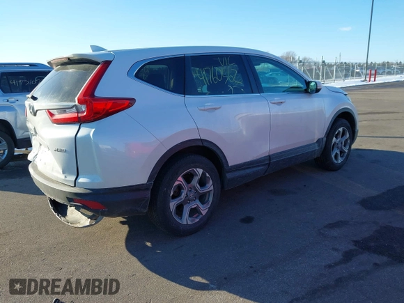 2019 Honda CR-V EX with VIN 5J6RW2H5XKL015974, listed as a IAAI auction lot 41760562 with 50,819 mi miles. Bid and sale history available at carsss.com. Image 4.