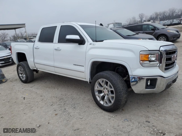 2015 GMC Sierra 1500 SLT with VIN 3GTU2VECXFG507438, listed as a Copart auction lot 86632444 with 189,553 mi miles and Salvage Title. Bid and sale history available at carsss.com. Image 4.