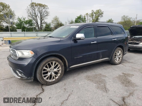 2014 Dodge Durango Citadel z VIN 1C4RDHEG4EC975557, wystawiony jako Copart lot #55117245 z przebiegiem 210 347 mil mil oraz Czysty tytuł • Clean title. Historia ofert i sprzedaży dostępna na DreamBid. Obrazek 1.