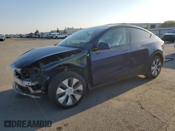 2023 Tesla Model Y Long Range with VIN 7SAYGDEE7PA146322, listed as a Copart auction lot 54071165 with 38,334 mi miles and Salvage Title. Bid and sale history available at DreamBid. Image 1.
