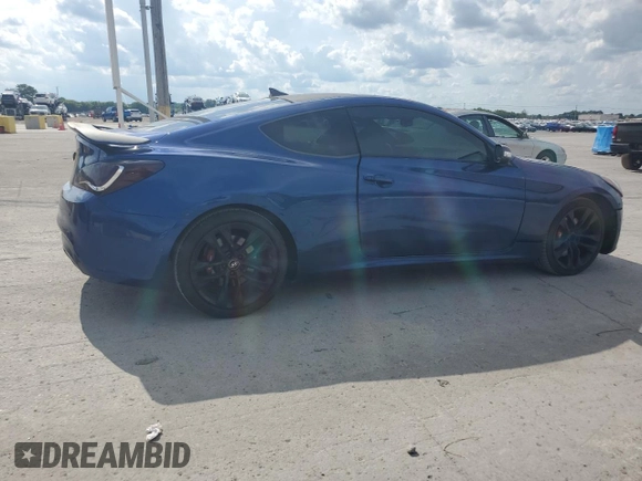 2016 Hyundai Genesis Coupe Ultimate with VIN KMHHU6KJ7GU134504, listed as a Copart auction lot 65749075 with 38,967 mi miles and Clean title. Bid and sale history available at DreamBid. Image 3.