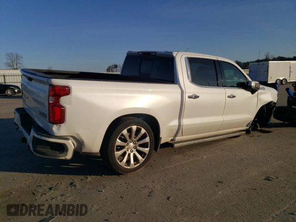 2019 Chevrolet Silverado 1500 High Country with VIN 1GCUYHEL9KZ311727, listed as a Copart auction lot 43365025 with 163,629 mi miles and Salvage Title. Bid and sale history available at carsss.com. Image 3.