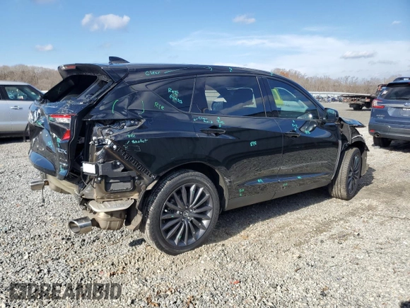 2022 Acura RDX PMC Edition with VIN 5J8TC2H83NL016856, listed as a Copart auction lot 83317134 with 19,366 mi miles and Salvage Title. Bid and sale history available at carsss.com. Image 3.