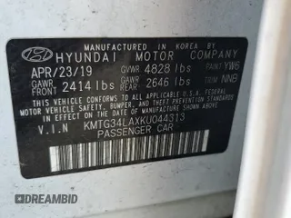 2019 Genesis G70 Advanced z VIN KMTG34LAXKU044313, wystawiony jako Copart lot #55917745 z przebiegiem 145 134 mil mil oraz Szkoda całkowita • Salvage title. Historia ofert i sprzedaży dostępna na DreamBid. Obrazek 12.