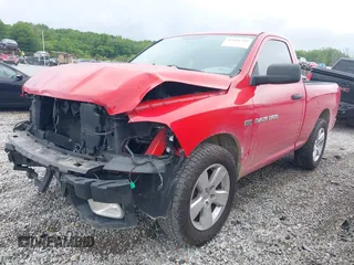 2012 Ram 1500 Express with VIN 3C6JD6AT4CG117768, listed as a IAAI auction lot 42456799 with 137,746 mi miles and . Bid and sale history available at DreamBid. Image 2.