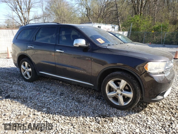2013 Dodge Durango Citadel with VIN 1C4SDJET3DC580127, listed as a Copart auction lot 54253355 with 173,992 mi miles and Clean Title. Bid and sale history available at carsss.com. Image 4.