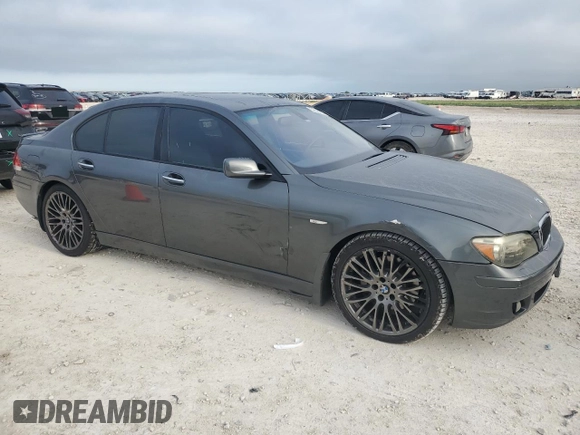 2006 BMW 7 Series 750i with VIN WBAHL835X6DT05231, listed as a Copart auction lot 52806995 with 101,357 mi miles and Salvage Title. Bid and sale history available at carsss.com. Image 4.