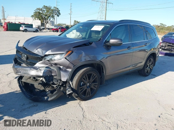 2022 Honda Pilot Special Edition with VIN 5FNYF5H25NB035016, listed as a IAAI auction lot 41248194 with 30,039 mi miles and . Bid and sale history available at DreamBid. Image 22.