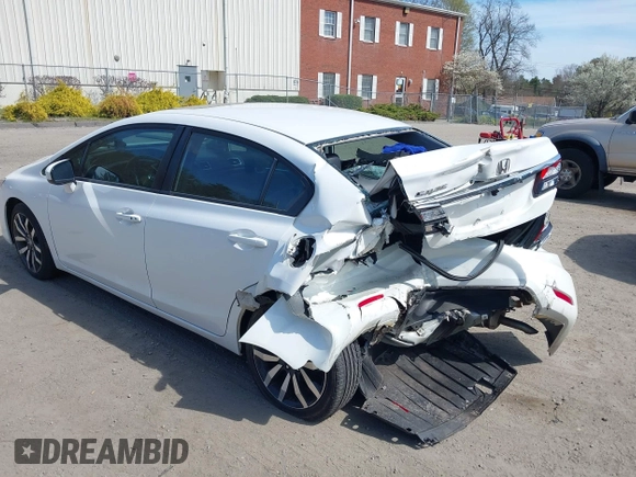 2015 Honda Civic EX-L with VIN 19XFB2F96FE255743, listed as a IAAI auction lot 42083156 with Not Provided miles and . Bid and sale history available at DreamBid. Image 3.