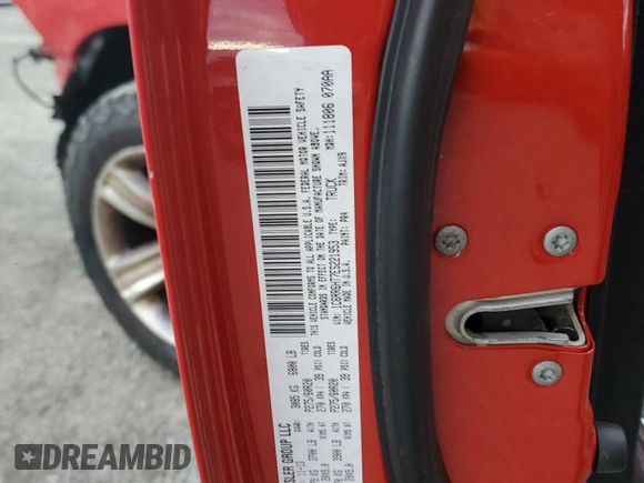 2014 Ram 1500 Sport with VIN 1C6RR6HT7ES221953, listed as a Copart auction lot 81495364 with 126,366 mi miles and Salvage title. Bid and sale history available at DreamBid. Image 12.