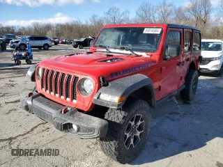 2022 Jeep Wrangler Unlimited Rubicon z VIN 1C4HJXFN1NW134502, wystawiony jako Copart lot #84514584 z przebiegiem 39 900 mil mil oraz Szkoda całkowita • Salvage title. Historia ofert i sprzedaży dostępna na DreamBid. Obrazek 1.