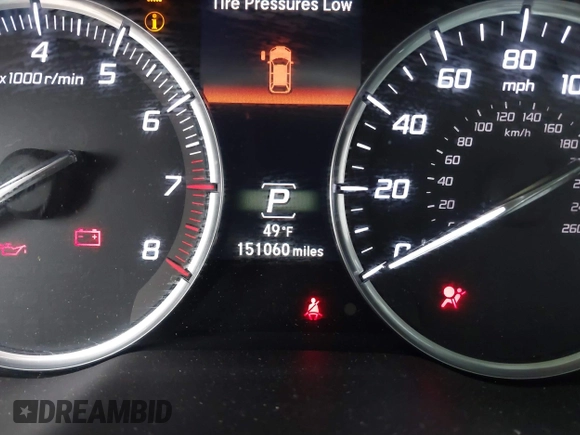 2015 Acura MDX Tech Pkg with VIN 5FRYD4H44FB006205, listed as a IAAI auction lot 41048794 with 151,060 mi miles. Bid and sale history available at carsss.com. Image 15.
