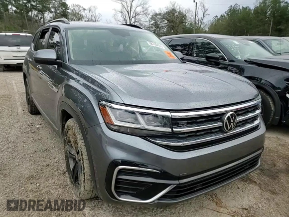 2021 Volkswagen Atlas SE with VIN 1V2MR2CA2MC585075, listed as a Copart auction lot 88780635 with 57,403 mi miles and Salvage title. Bid and sale history available at DreamBid. Image 12.
