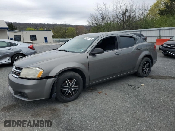 2012 Dodge Avenger SE with VIN 1C3CDZAB5CN220378, listed as a Copart auction lot 53804145 with 204,032 mi miles and Clean Title. Bid and sale history available at carsss.com. Image 1.