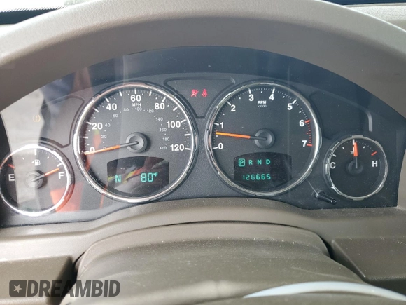 2009 Jeep Liberty Sport with VIN 1J8GN28K29W519314, listed as a Copart auction lot 45807295 with 126,665 mi miles and Salvage Title. Bid and sale history available at carsss.com. Image 9.