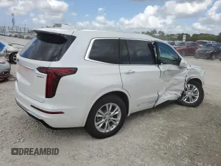 2024 Cadillac XT6 FWD Luxury with VIN 1GYKPAR4XRZ746989, listed as a Copart auction lot 77325614 with 2,234 mi miles and Salvage Title. Bid and sale history available at carsss.com. Image 3.