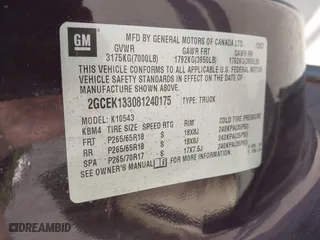 2008 Chevrolet Silverado 1500 LTZ with VIN 2GCEK133081240175, listed as a IAAI auction lot 42024317 with 214,559 mi miles. Bid and sale history available at carsss.com. Image 9.