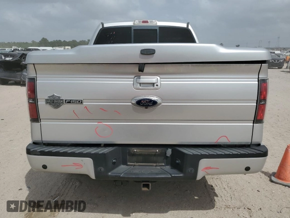 2011 Ford F-150 Lariat with VIN 1FTFW1E67BFB09387, listed as a Copart auction lot 50243825 with 135,945 mi miles and Salvage Title. Bid and sale history available at carsss.com. Image 6.