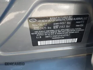 2013 Hyundai Sonata Limited with VIN 5NPEC4AB5DH640167, listed as a IAAI auction lot 40609887 with 93,611 mi miles and . Bid and sale history available at DreamBid. Image 9.